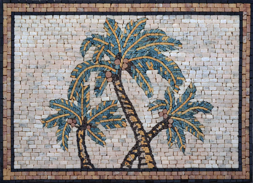Diseños de mosaicos - Las palmeras
