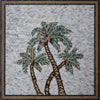 Tres palmeras - Mosaico de árboles