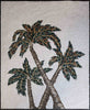 Tree Mosaic - Triple Palm