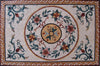 Mosaico de suelo floral - Cecilia