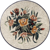 Arte delle tessere di mosaico - Medaglione Flora
