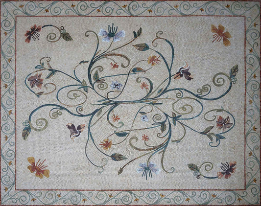 Deconstructed Bouquet- Mosaic Art