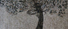 Árvore decorada com pássaros - paisagem em mosaico