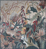 Arte em mosaico - flores coloridas