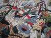 Arte de pared de mosaico - Flores mortales