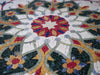 Mosaico Floral Geométrico - Flores Avermelhadas