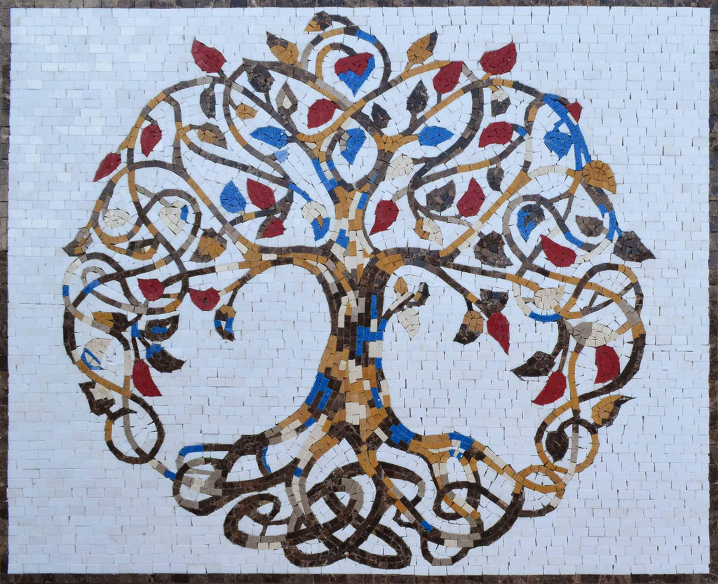 Exquisito Árbol de la Vida - Arte Mosaico