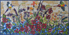Birds in Colors of Spring - Mosaic Design