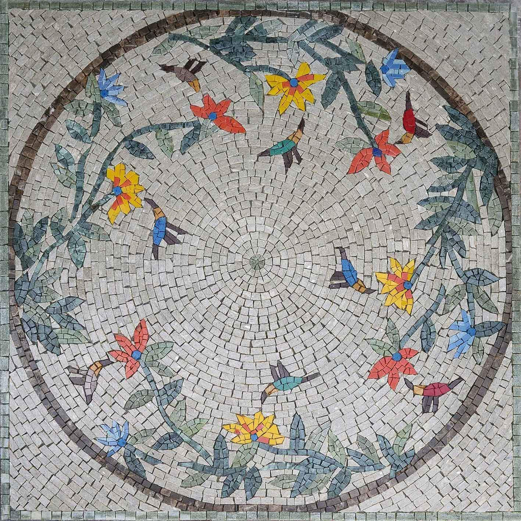 Arte de pared de mosaico - Chirpy