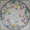 Arte em mosaico floral - Solis
