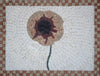 Mosaico floral - Flor central negra