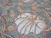 Patrón de mosaico - Flores blancas