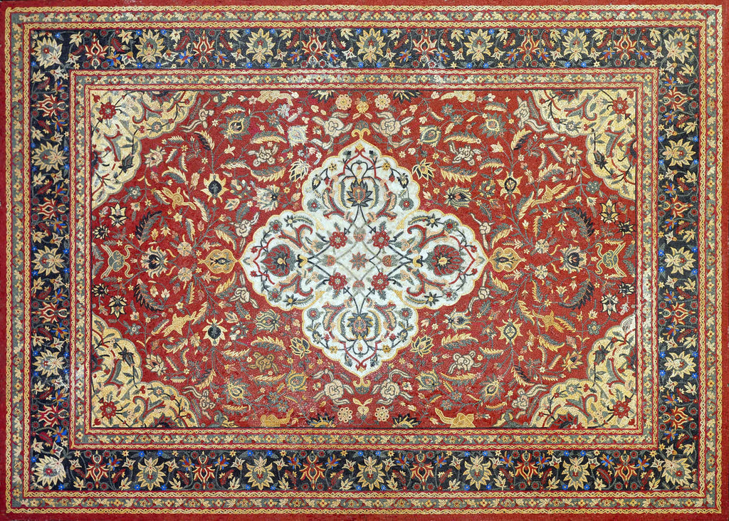 Floral Arabesque Mosaic Rug