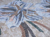 Retrato em mosaico - tapeçaria floral