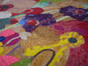 Arte em mosaico de jardim de flores coloridas