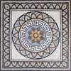 Greco-Roman Flower Mosaic - Aquila