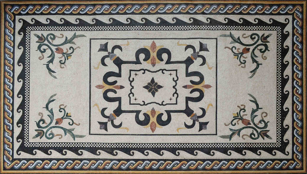 Mosaic Rug - Greek Tiling