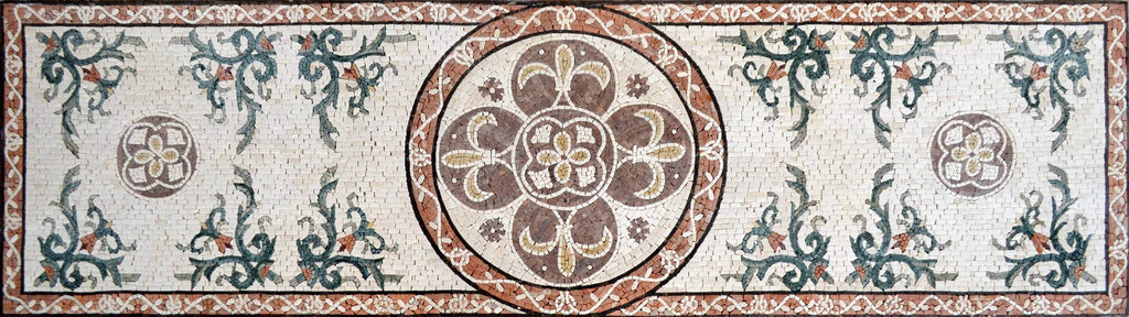 Azulejo de tapete de mosaico oriental - Harra