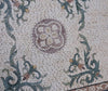 Tapis mosaïque florale