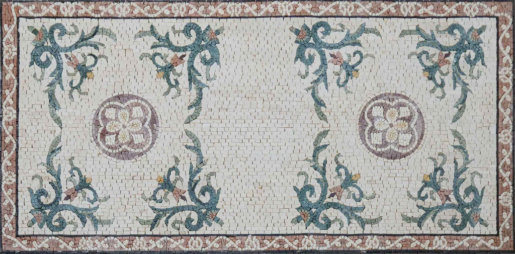 Alfombra Mosaico Floral