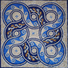 Opera d'arte a mosaico - Corde a motivi geometrici