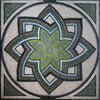 Mosaico Romano - Flor Verde Octavia