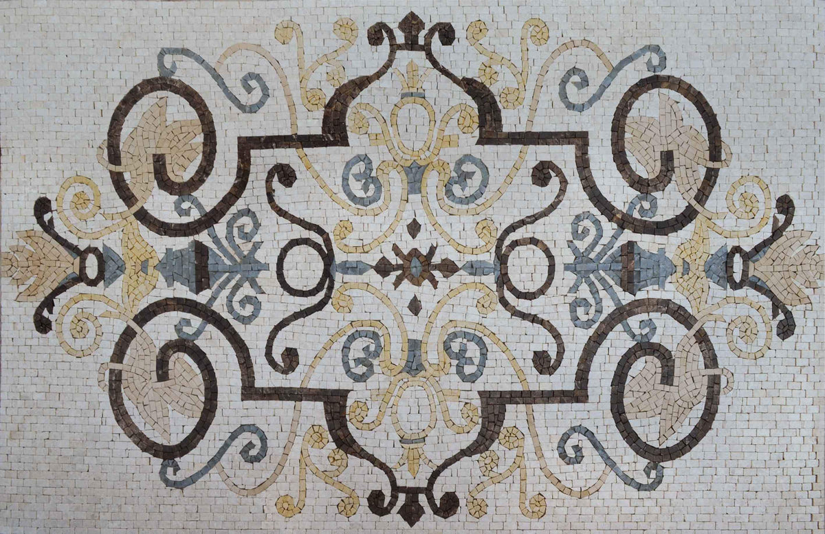 Tile Rug Designs Mosaic Rug Tile - Esmeralda Pattern | Mozaico Rugs