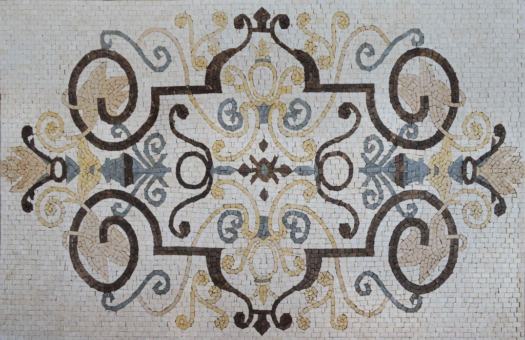 Azulejo de tapete de mosaico - padrão Esmeralda