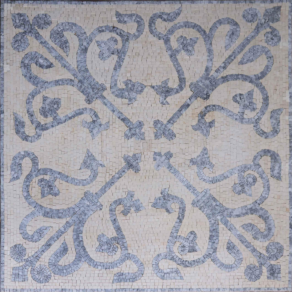 Geometric Mosaic Tile - Lila VII