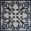 Geometric Mosaic Art Tile - Lila