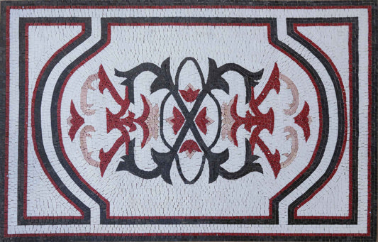 Floral Patterned Geometric - Mosaic Art | Geometric | Mozaico