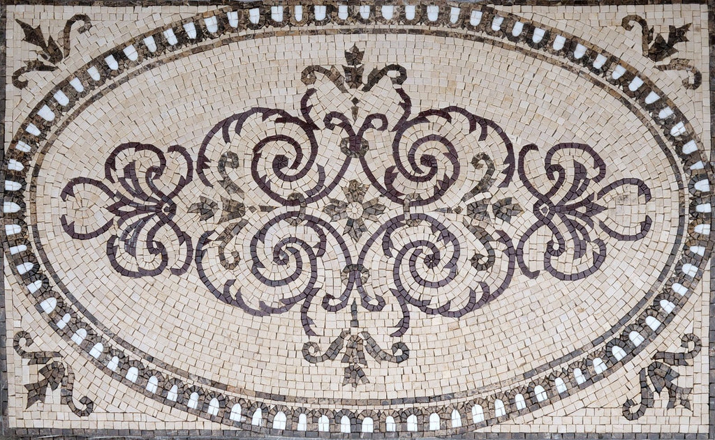 Arabesken-Marmorteppich-Mosaik - Selma
