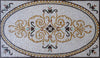 Arabesken-Marmorteppich-Mosaik - Sand