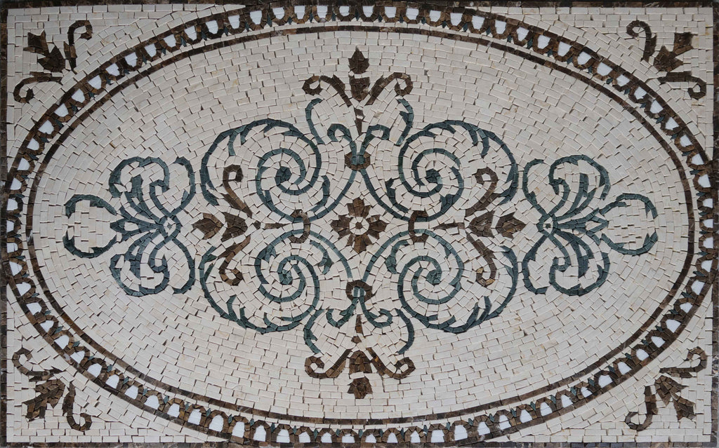 Landia Arabesque Mosaic Rug | Geometric | Mozaico