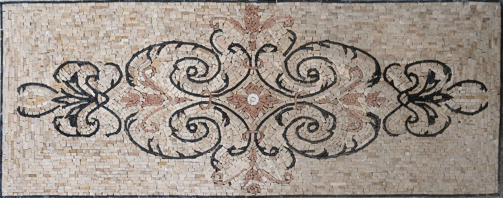 Diseño de mosaico de patrón real