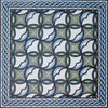 Padrão Mosaico - Desenho Geométrico Azul