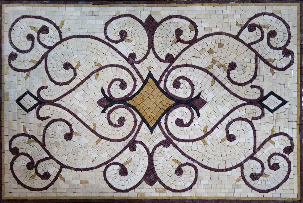 Tapete retangular em mosaico - Varinad