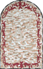 Panel de mosaico de mármol arqueado - Sarai