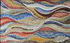 Arte del mosaico in vendita - sfumature ondulate colorate