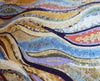 Ondas de colores en colores pastel - Arte mosaico