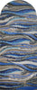 Azules ondulados - Arte moderno del mosaico