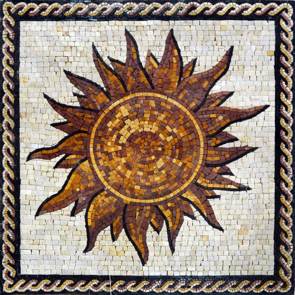 Solis rustique - Art de la mosaïque du soleil