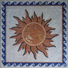 Himmlisches Mosaik - Rote Sonne & Griechische Wellen