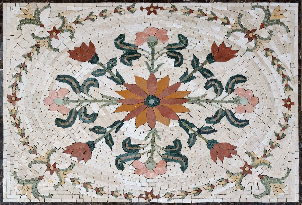 Mosaikteppiche im Florentiner Stil