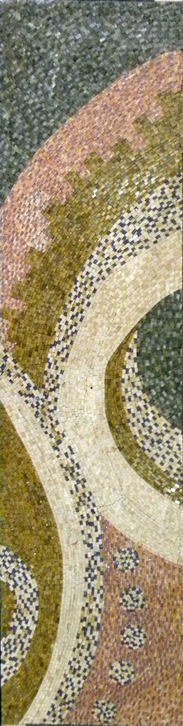 Flujo impresionista II - Patrón de mosaico abstracto