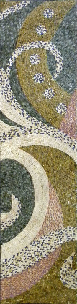 Ondas Impressionistas - Padrão Mosaico Abstrato