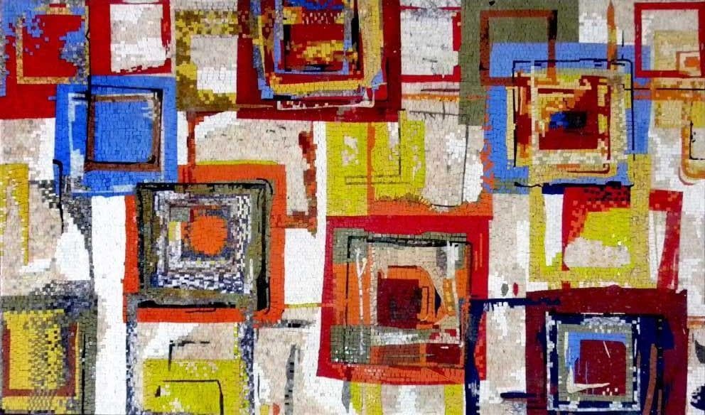 Tutti Frutti de Ricki Mountain - Reprodução em Mosaico Abstrato