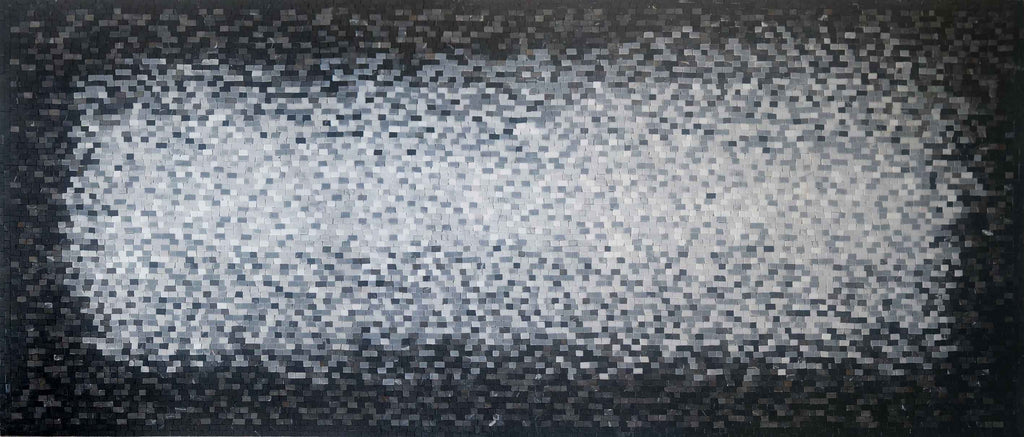 Mosaico Feito à Mão - Abstrato Nuvem Cinzenta
