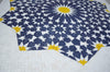Mosaico arabesco com padrão de noite estrelada