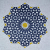Mosaico arabesco com padrão de noite estrelada